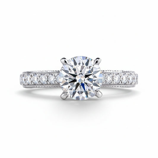 Bague de Fiançailles Moissanite D Color VVS1 - Anaé