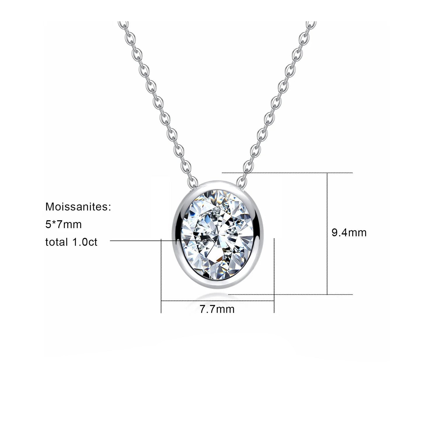 Colliers Moissanite D Color VVS1 - Bérénice