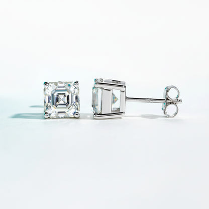 Boucles D'oreilles Puces Moissanite D Color VVS1 - Cléo