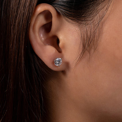 Boucles D'oreilles Puces Moissanite D Color VVS1 - Chiara