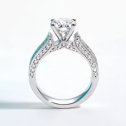 Bague de Fiançailles Femme Moissanite D Color VVS1 - Amabel