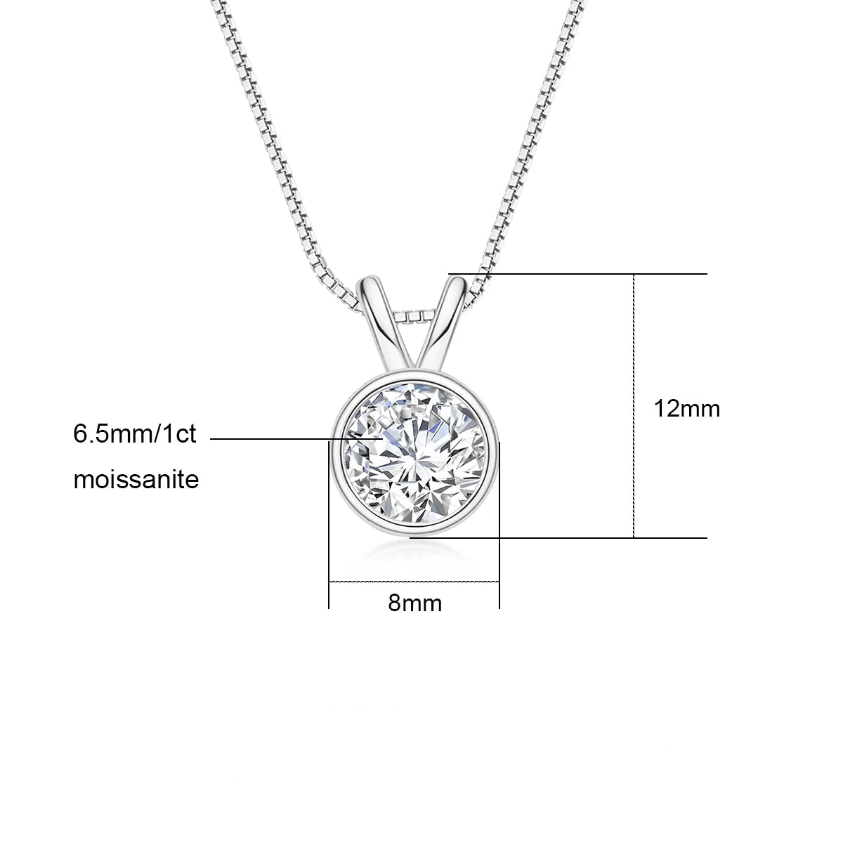 Pendentifs Femme Moissanite D Color VVS1 - Ingrid
