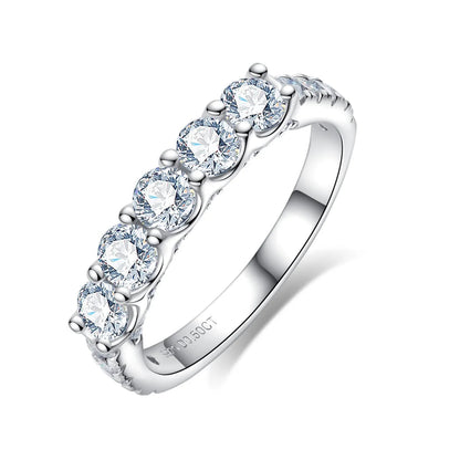 Alliance Mariage Moissanite D Color VVS1 - Marguerite