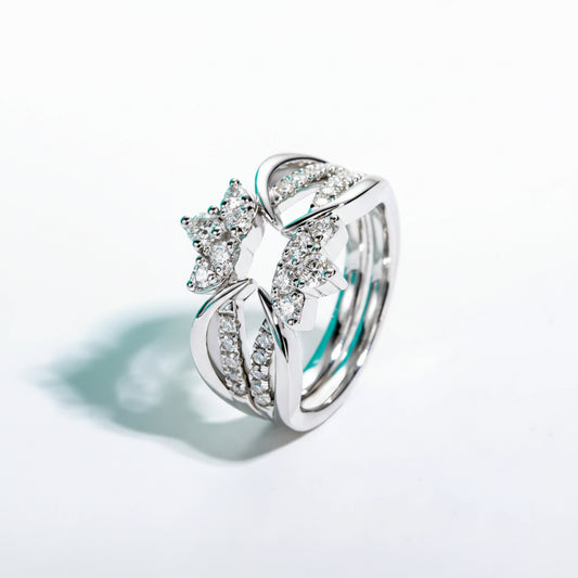 Bague de Mariage Moissanite D Color VVS1 - Elena