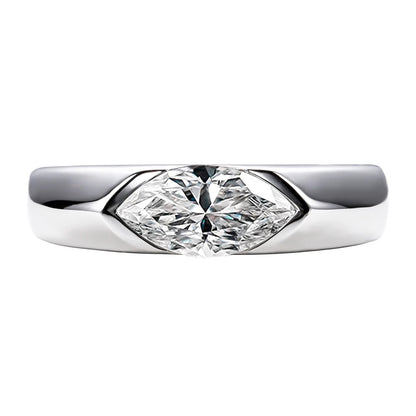 Bague Mariage Homme Moissanite D Color VVS1 - Aaron