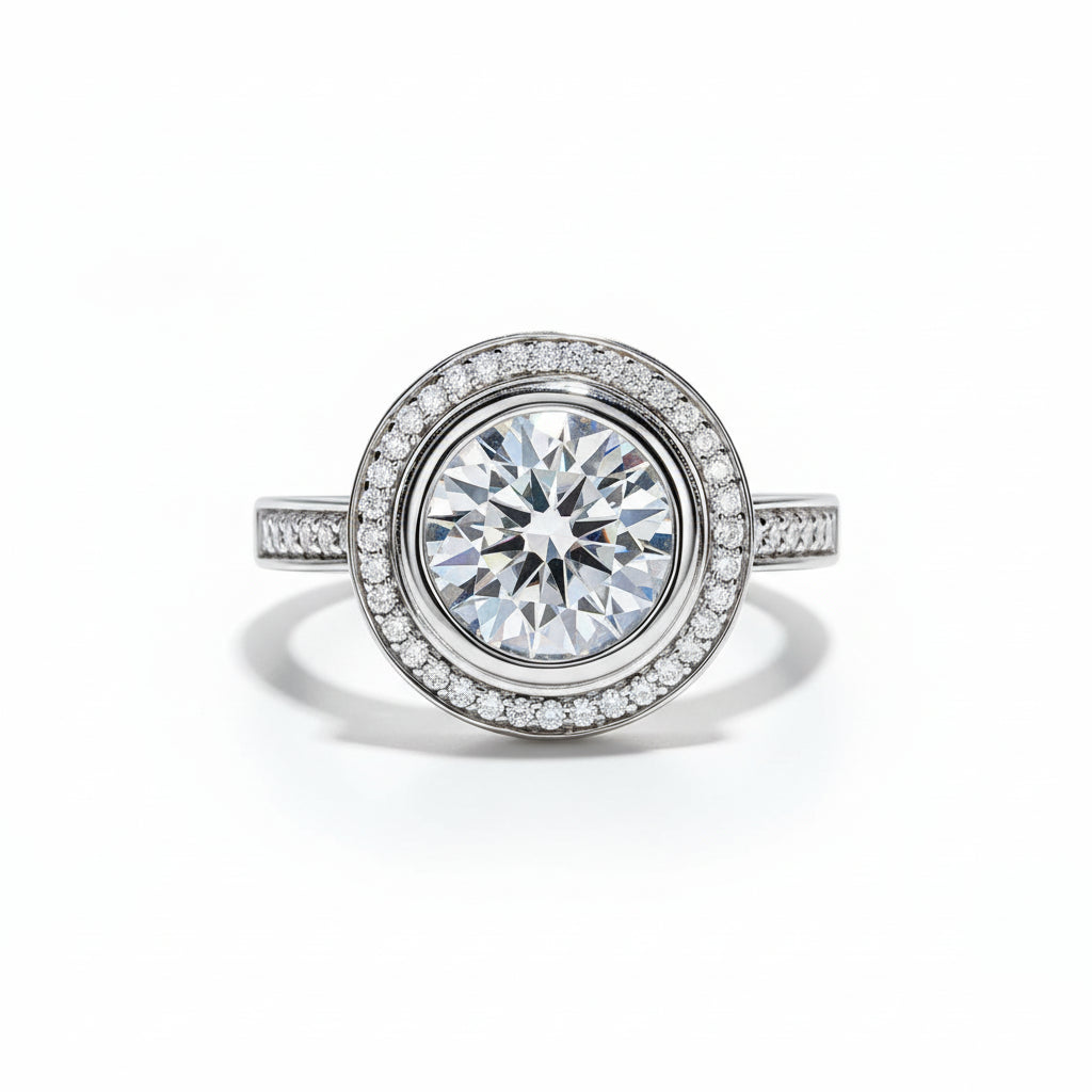 Bague de Fiançailles Femme Moissanite D Color VVS1 - Aliénor