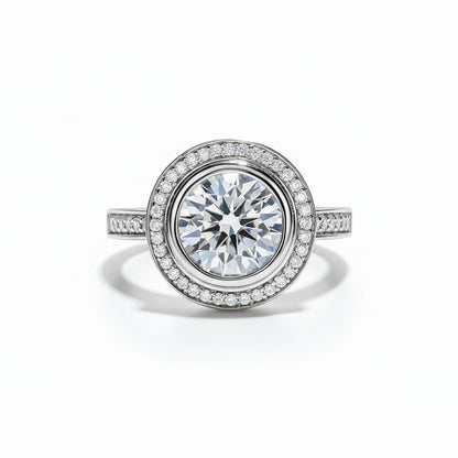 Bague de Fiançailles Femme Moissanite D Color VVS1 - Aliénor