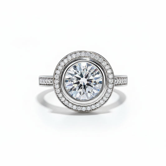 Bague de Fiançailles Femme Moissanite D Color VVS1 - Aliénor