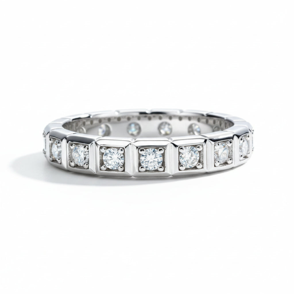 Alliance Mariage Moissanite D Color VVS1 - Léa