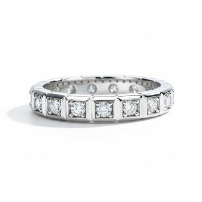 Alliance Mariage Moissanite D Color VVS1 - Léa