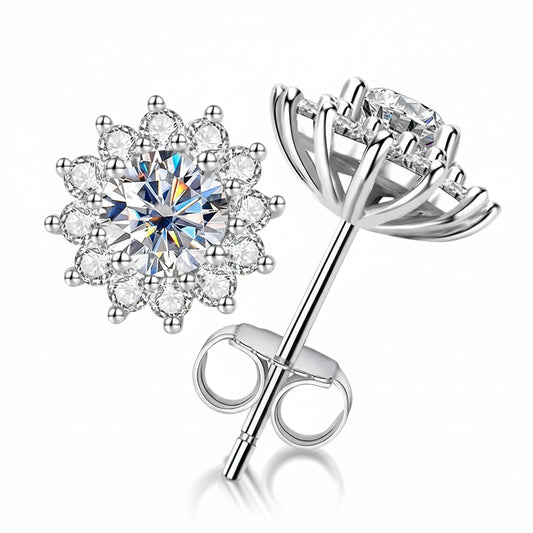 Boucles D'oreilles Femme Moissanite D Color VVS1 - Thalie