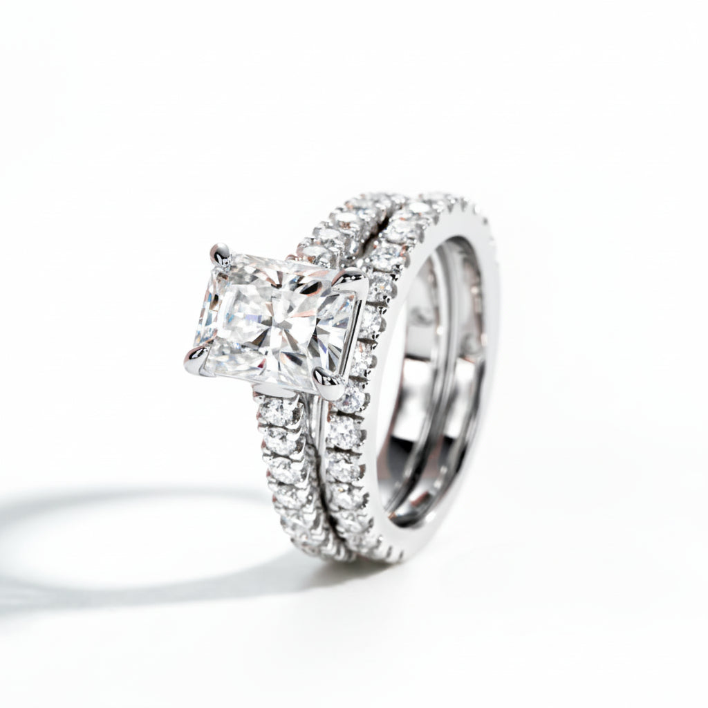 Bague de Fiançailles Moissanite D Color VVS1 - Amandina