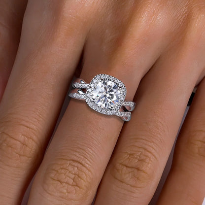Bague de Fiançailles Femme Moissanite D Color VVS1 - Albane