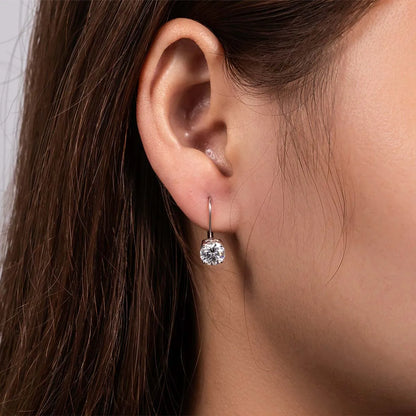 Boucles D'oreilles Pendante Moissanite D Color VVS1 -  Calypso
