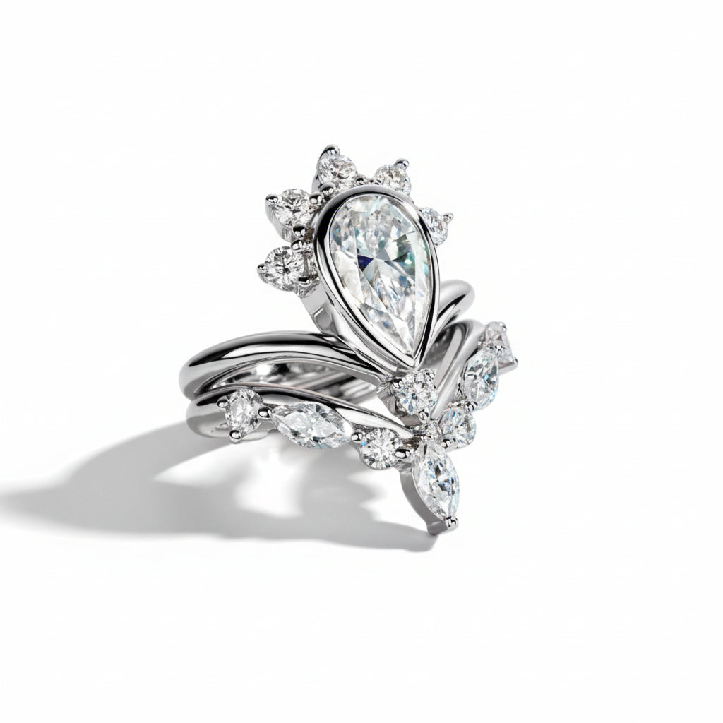 Bague de Fiançailles Femme Moissanite D Color VVS1 - Zazi