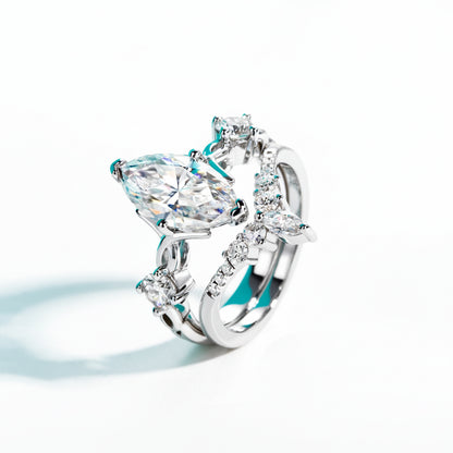 Bague de Fiançailles Femme Moissanite D Color VVS1 - Aurore