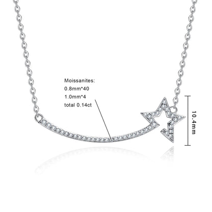 Pendentifs Moissanite D Color VVS1 - Etoile Filante