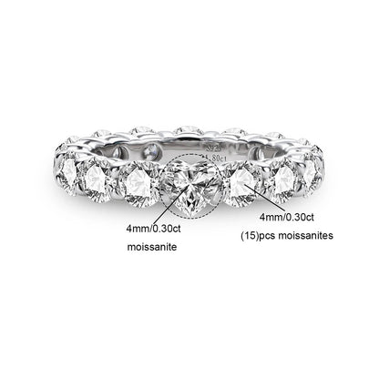 Alliance de Mariage Femme Moissanite D Color VVS1 - Chloé