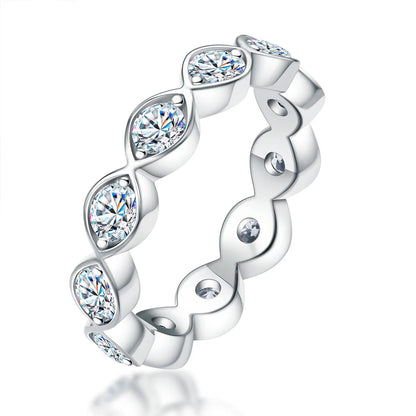 Alliance Mariage Moissanite D Color VVS1 - Alba