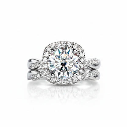 Bague de Fiançailles Femme Moissanite D Color VVS1 - Albane