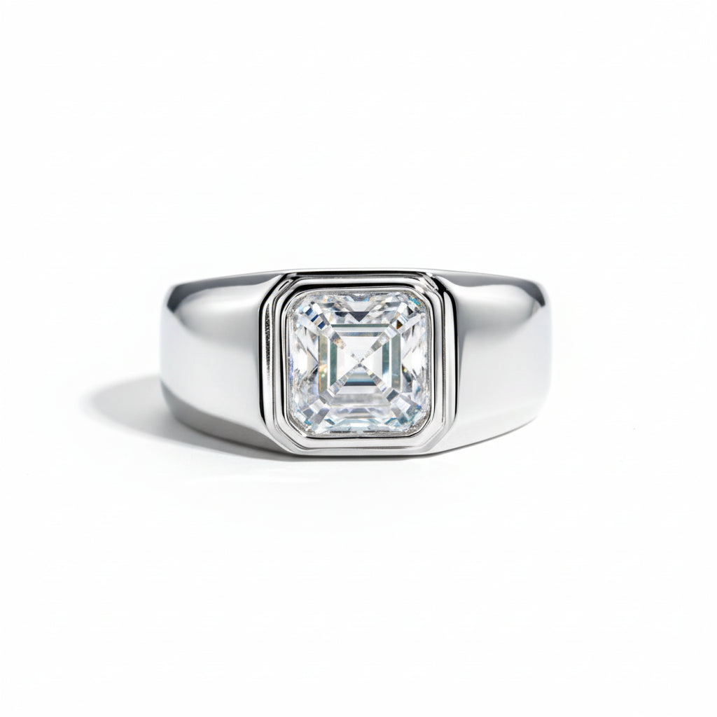 Bague de Mariage Homme Moissanite D Color VVS1 - Juan