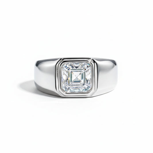Bague de Mariage Homme Moissanite D Color VVS1 - Juan