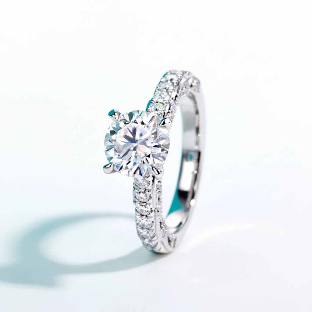 Bague de Fiançailles Moissanite D Color VVS1 - Anaé