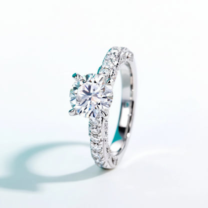 Bague de Fiançailles Moissanite D Color VVS1 - Anaé