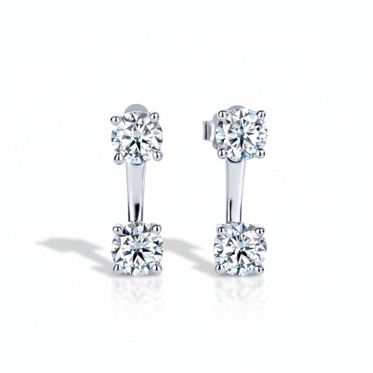Boucles D'oreilles Femme Moissanite D Color VVS1 - Paloma