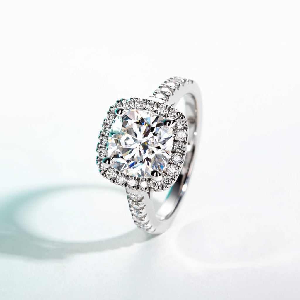 Bague de Fiançailles Femme Moissanite D Color VVS1 - Jade