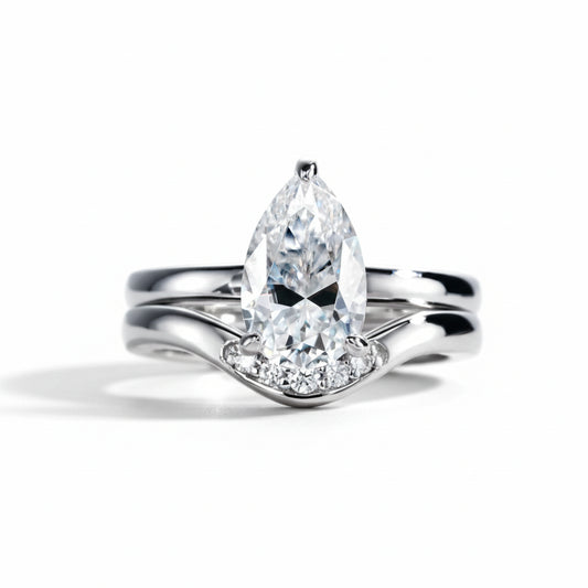 Bague de Fiançailles Moissanite D Color VVS1 - Aude