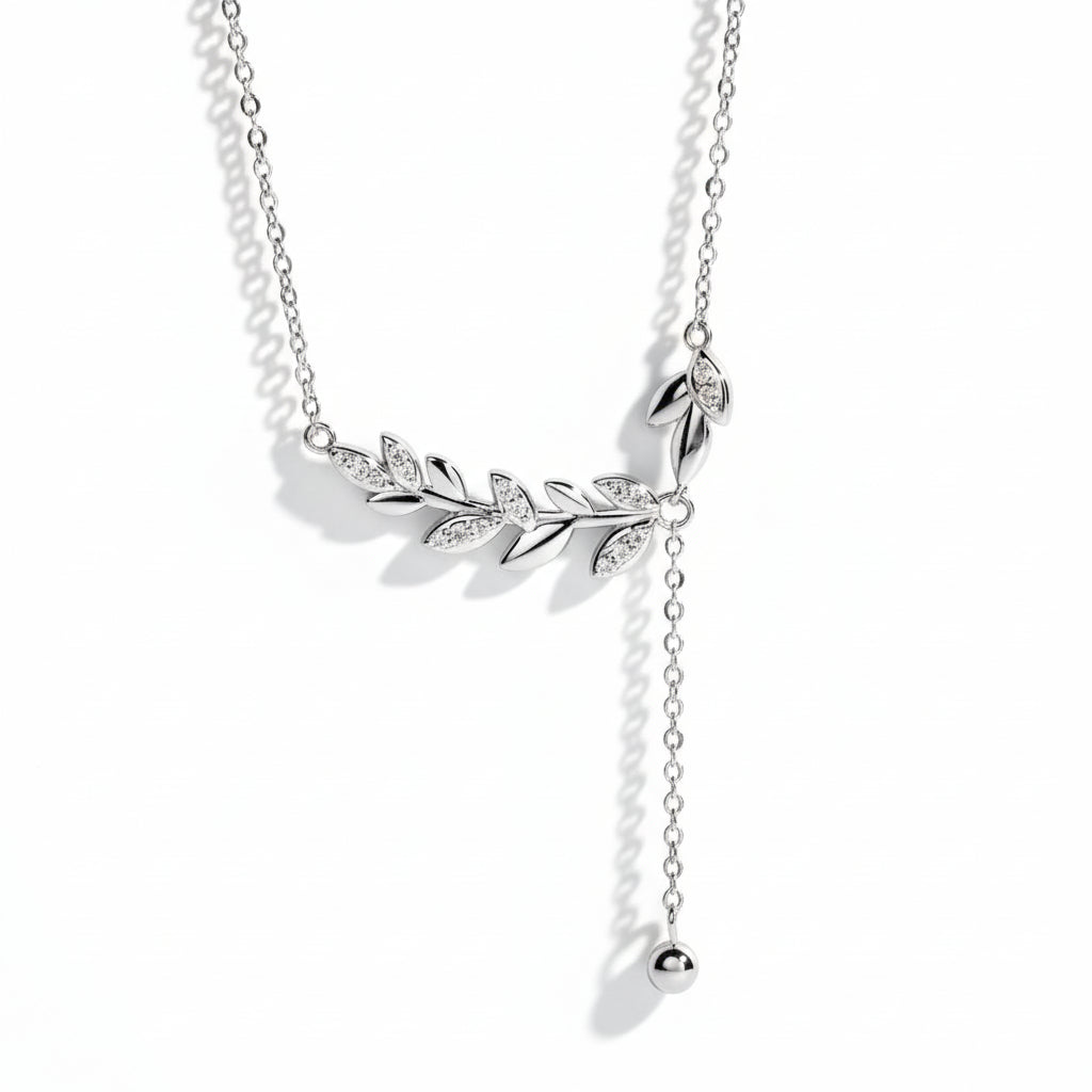 Colliers Femme Moissanite D Color VVS1 - Plume