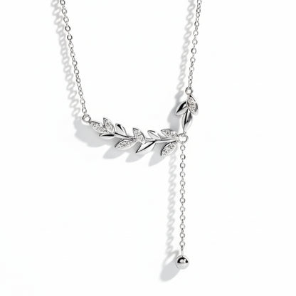 Colliers Femme Moissanite D Color VVS1 - Plume