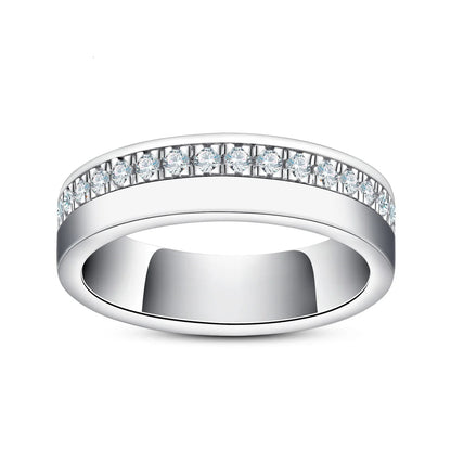 Bague de Mariage Homme Moissanite D Color VVS1 - Anthony