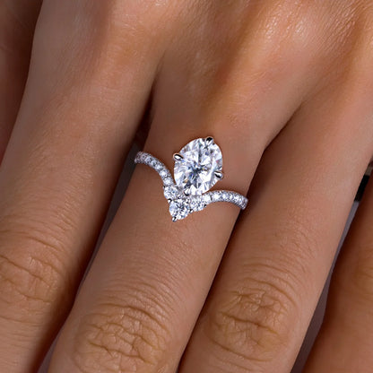 Bague de Fiançailles Femme Moissanite D Color VVS1 - Almira