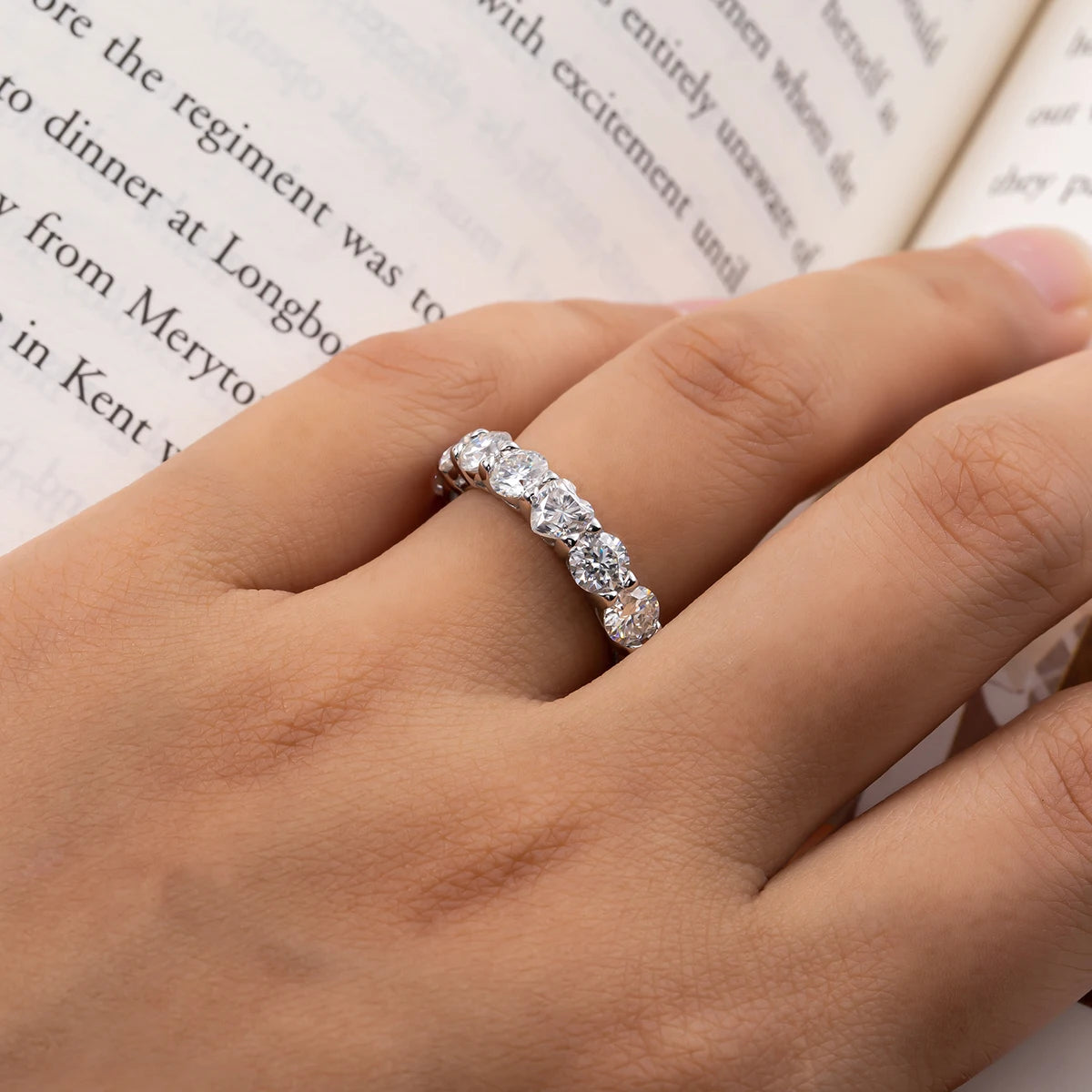 Alliance de Mariage Femme Moissanite D Color VVS1 - Chloé