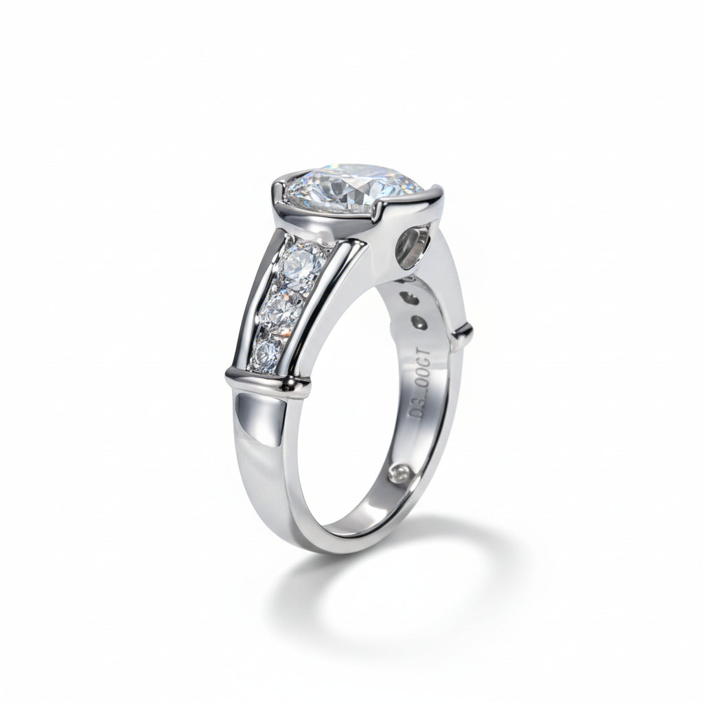 Bague de Fiançailles Femme Moissanite D Color VVS1 - Constance