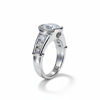 Bague de Fiançailles Femme Moissanite D Color VVS1 - Constance