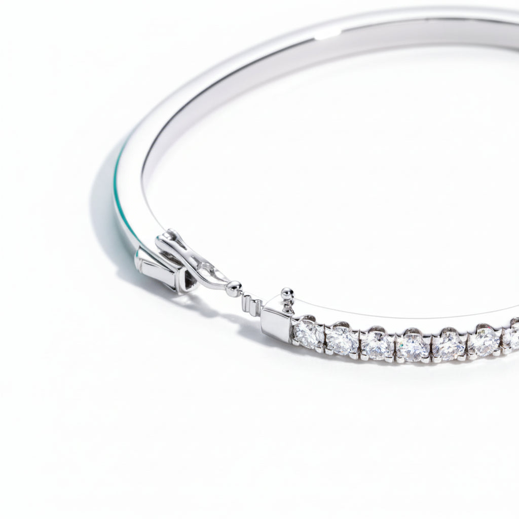Bracelets Femme Moissanite D Color VVS1 - Demi Éternité