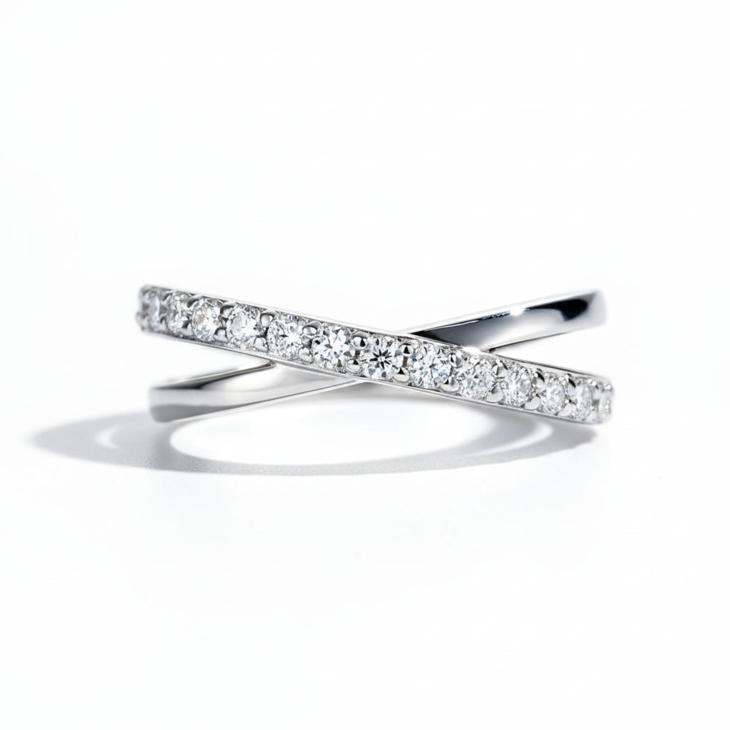 Alliance Mariage Moissanite D Color VVS1 - Ada