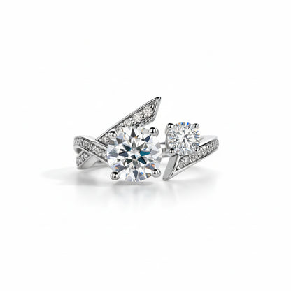 Bague de Fiançailles Moissanite D Color VVS1 - Allegra