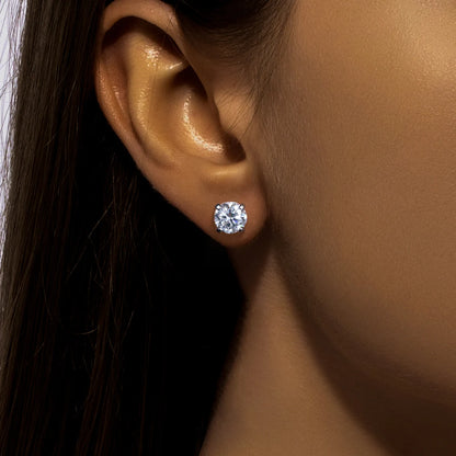 Boucles D'oreilles Clou Moissanite D Color VVS1 - Sora