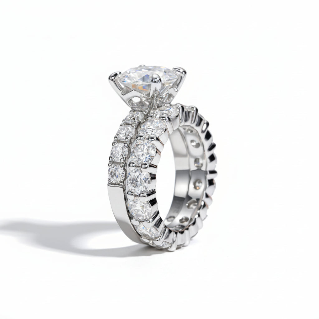 Bague de Fiançailles Femme Moissanite D Color VVS1 - Alix