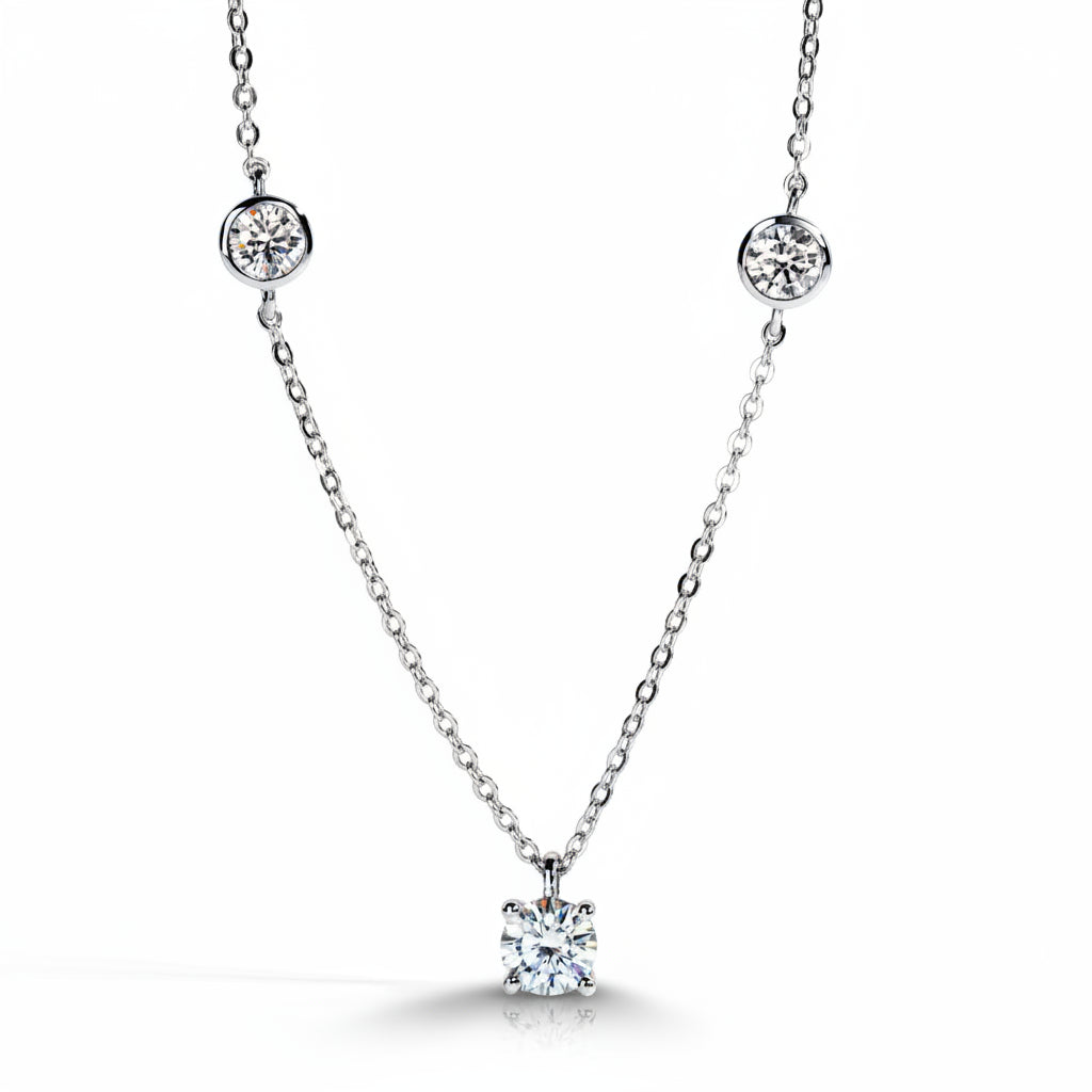Pendentifs Femme Moissanite D Color VVS1 - Eulalie