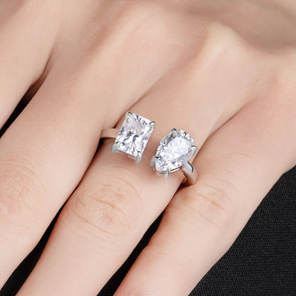 Bague de Fiançailles Femme Moissanite D Color VVS1 - Albertine