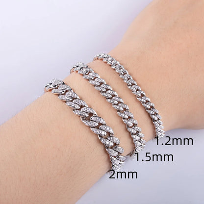 Bracelets Femme Moissanite D Color VVS1 - Hip Hop