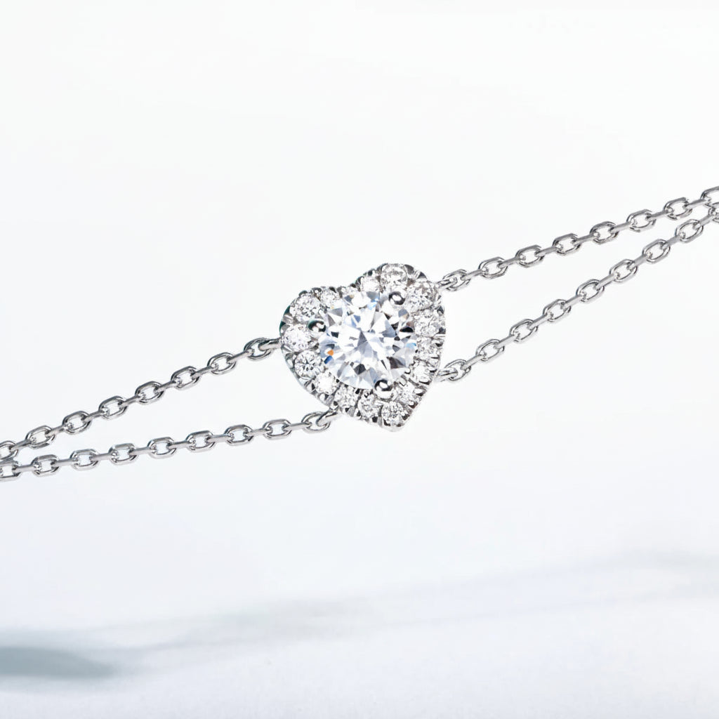 Bracelets Femme Moissanite D Color VVS1 - Coeur