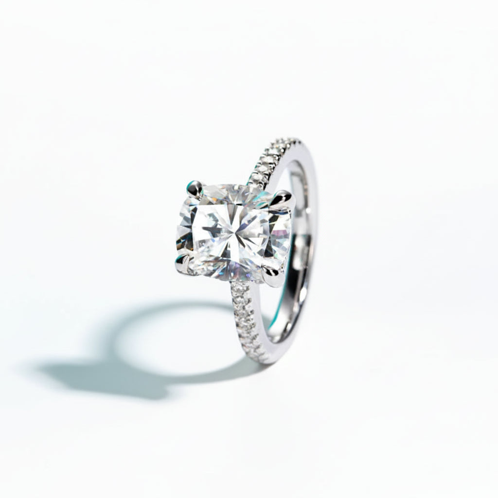 Bague de Fiançailles Femme Moissanite D Color VVS1 - Mia