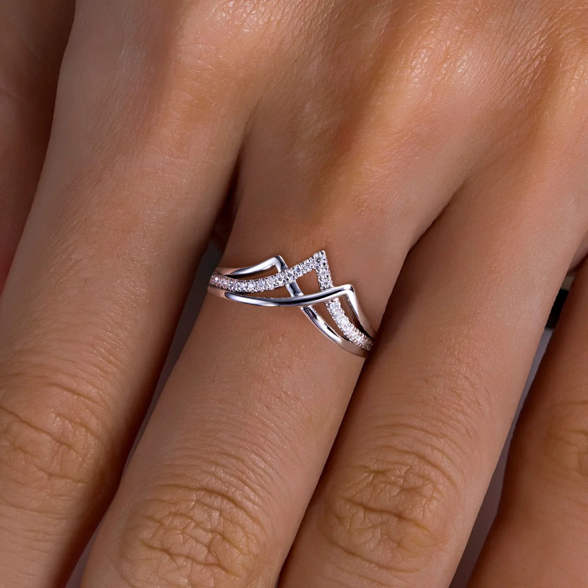 Bague de Mariage Femme Moissanite D Color VVS1 - Liv