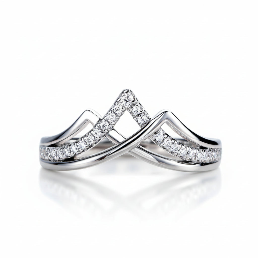 Bague de Mariage Femme Moissanite D Color VVS1 - Liv
